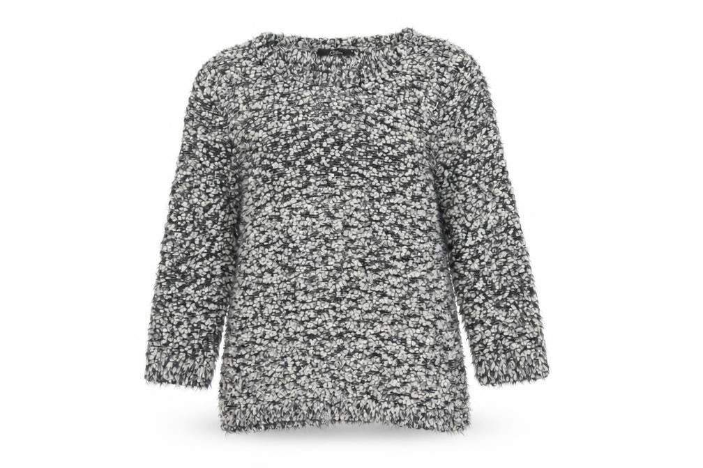 Front view of Bonmarché Women's Grey Knit Jumper M