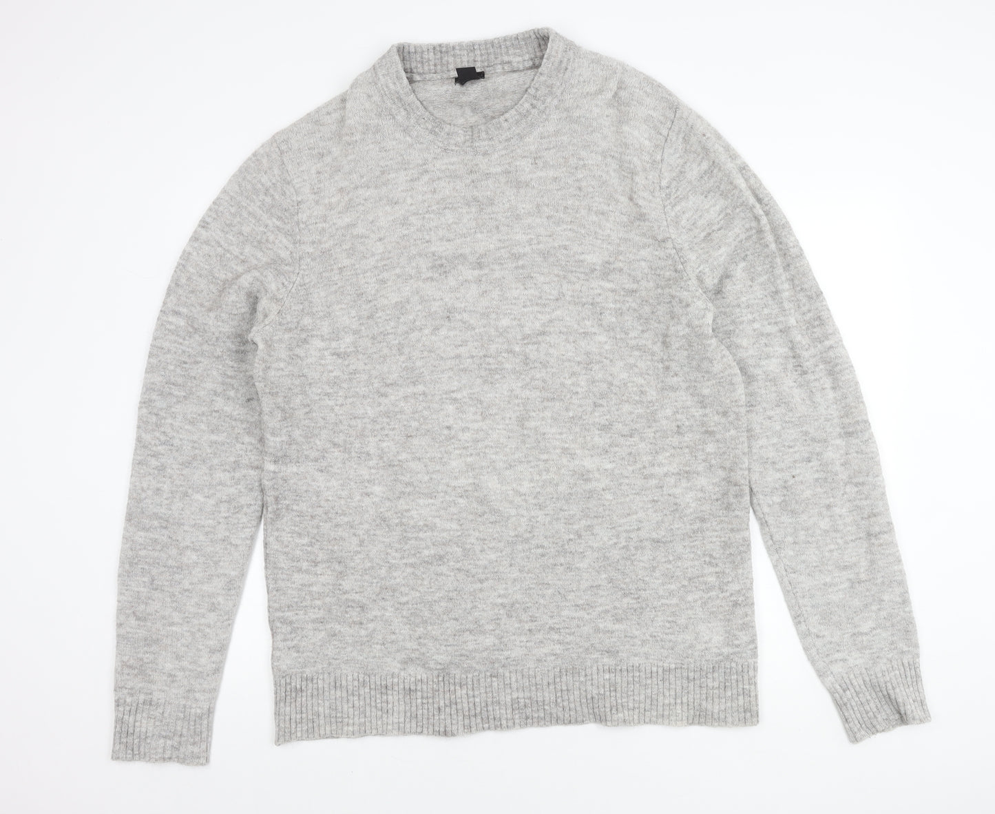 H&M Women's Grey Crew Neck Jumper Size 14