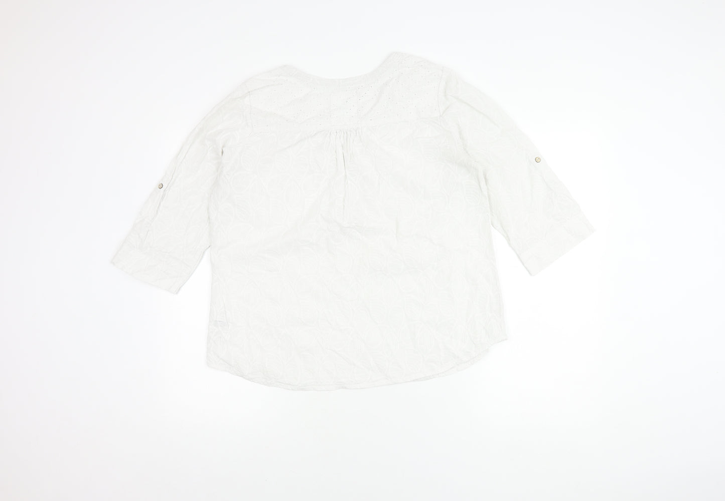 Faithful & True White Women's Blouse - Size 14, Casual