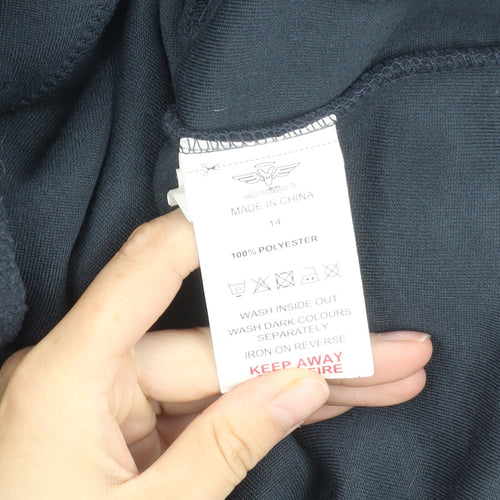 Board Angels Womens Black Fleece Hoodie Size 14