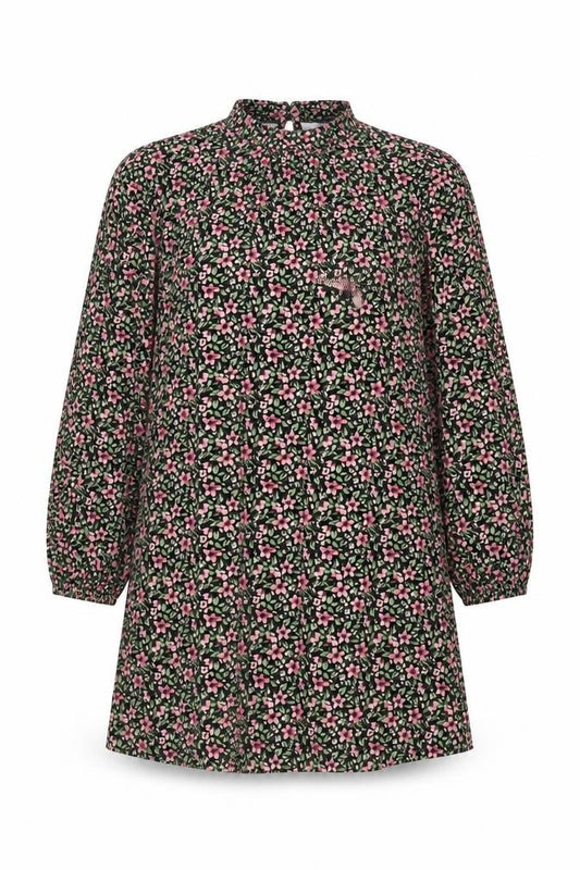 Front view of Papaya women’s multicoloured floral dress, size UK 14