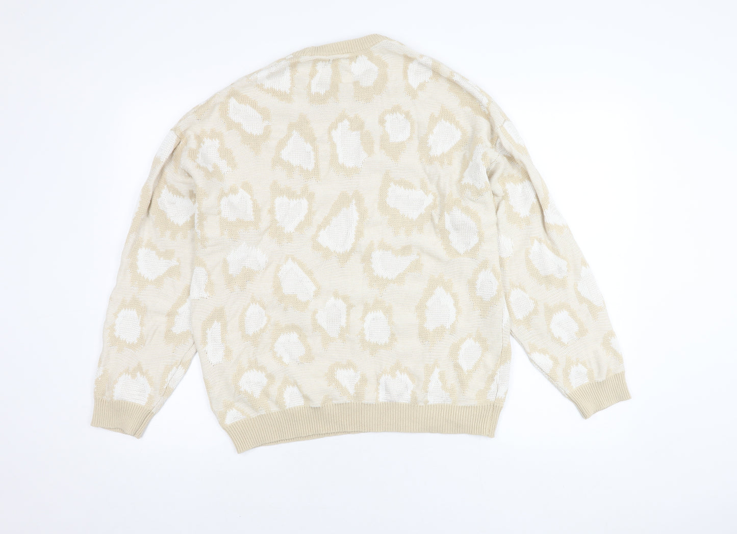ASOS Design Women's Beige M Animal Print Jumper