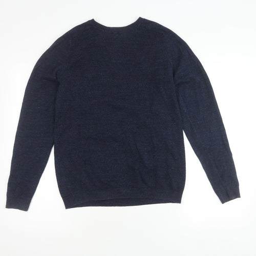 Next Men's Blue Crew Neck Pullover Jumper S