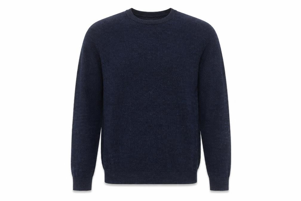 Front view of Next Men's Blue Crew Neck jumper S