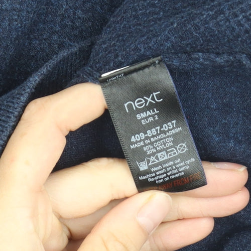 Next Men's Blue Crew Neck Pullover Jumper S