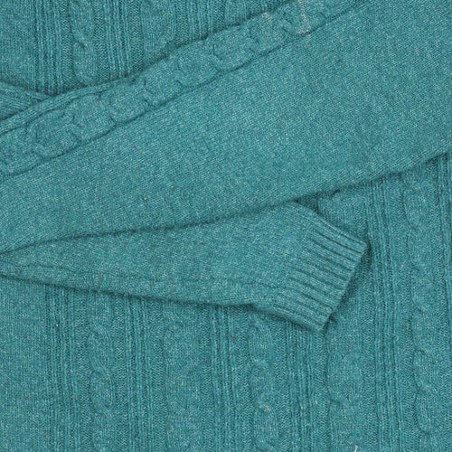 Bonmarché Women's Blue Cable-Knit Jumper, Size 12-14