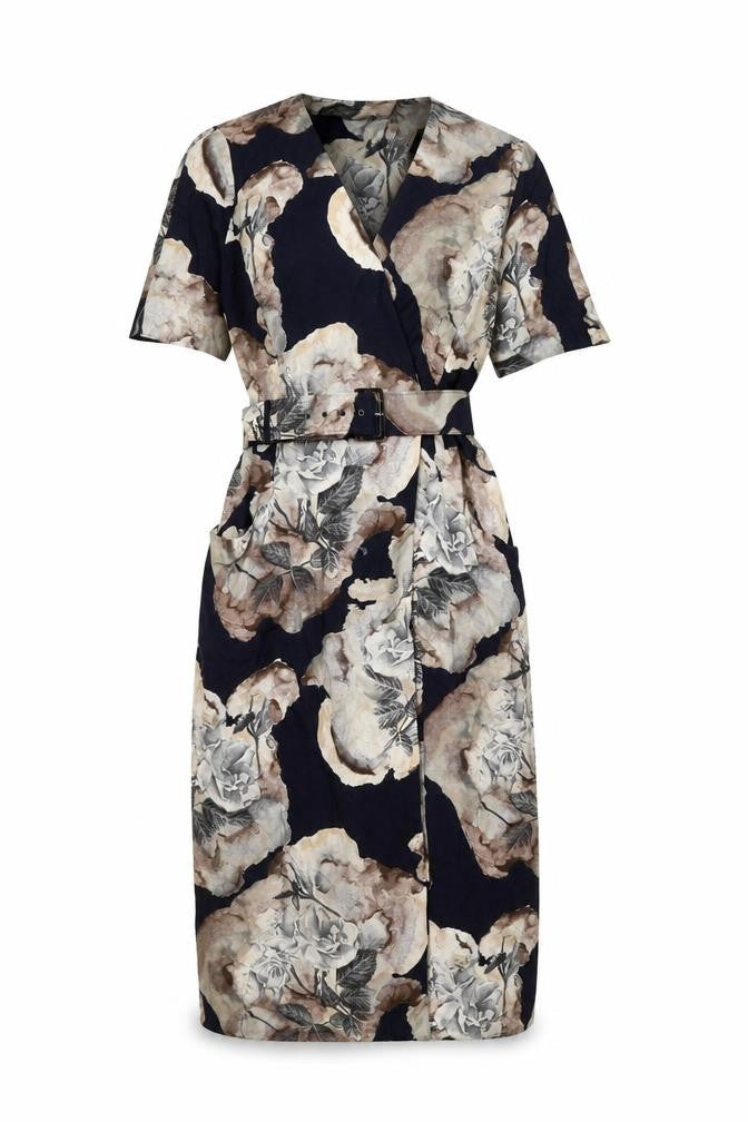 Front view of J. Taylor Women's Floral Multicoloured Dress, size 12