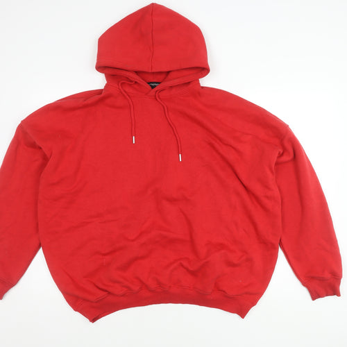 PrettyLittleThing Red Women's Pullover Hoodie - M