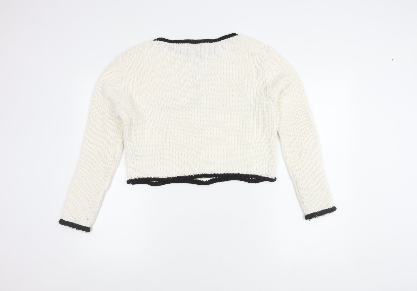 ASOS Women’s White Pullover Knit Jumper Size 8