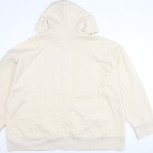 Topshop Women’s Beige Hooded Jacket, Size L, Casual