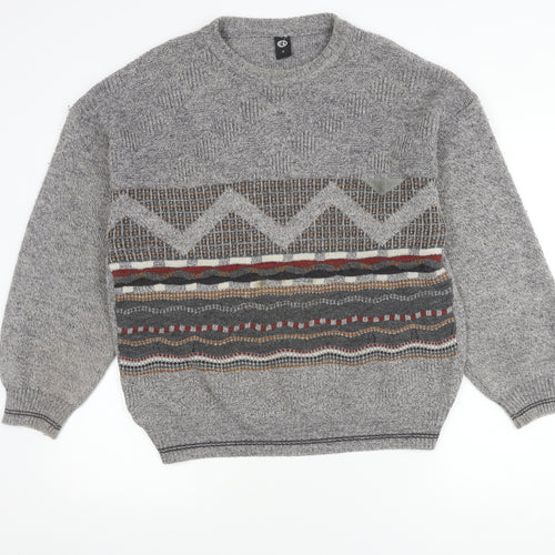 C&A Men's Grey Pullover Jumper - M
