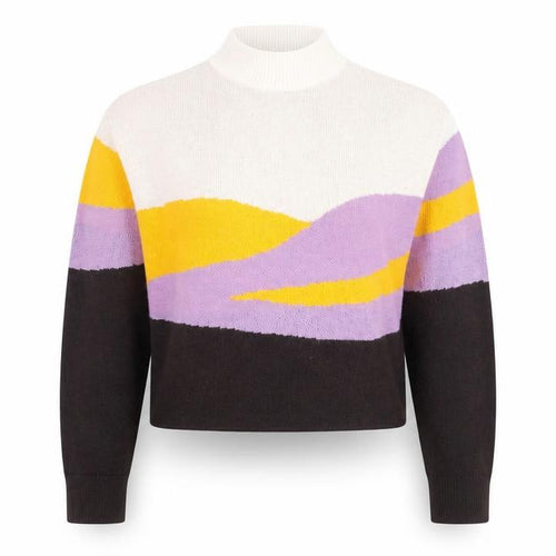 H&M Women’s Multicoloured High Neck Striped Jumper XS