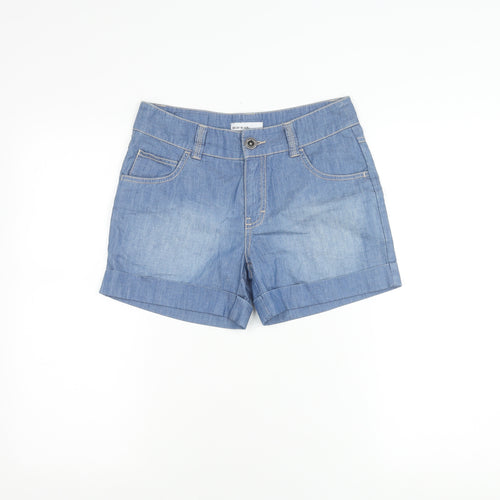Animal Women's Blue Size 8 Cotton Shorts