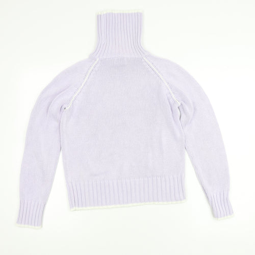 Trader Women's Multicoloured Mock Neck Jumper Size 12