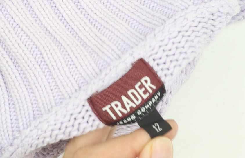 Trader Women's Multicoloured Mock Neck Jumper Size 12