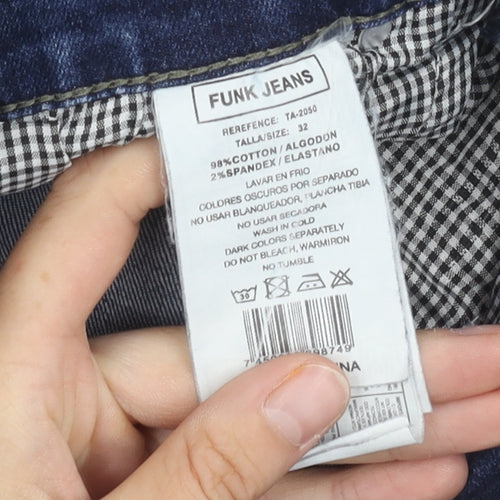 Funk Jeans Women's Blue Bermuda Shorts Size 10