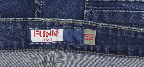 Funk Jeans Women's Blue Bermuda Shorts Size 10