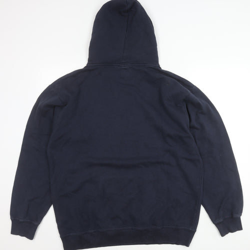 Spreadshirt Men’s Blue XL Pullover Hoodie with Animal Print