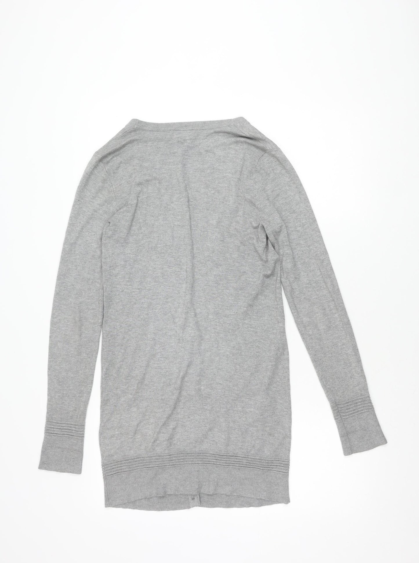 Topshop Women's Grey Cardigan, Size 8, Button Knit