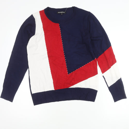 Paramour Women's Multicoloured Geometric Pullover Jumper Size S