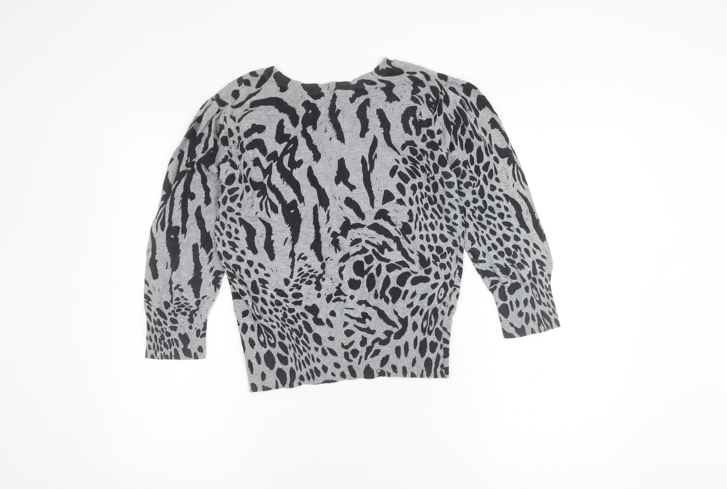 Dorothy Perkins Womens Grey Animal Cardigan 12