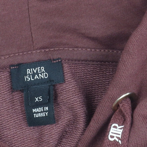 River Island Women's XS Brown Hooded Jacket