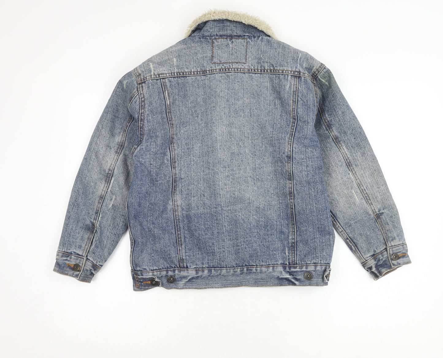 Rebel Unisex Kids Blue Denim Jacket - 12 Years