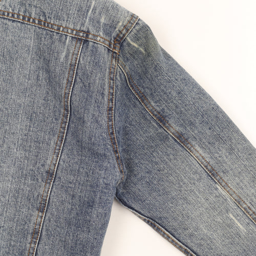Rebel Unisex Kids Blue Denim Jacket - 12 Years
