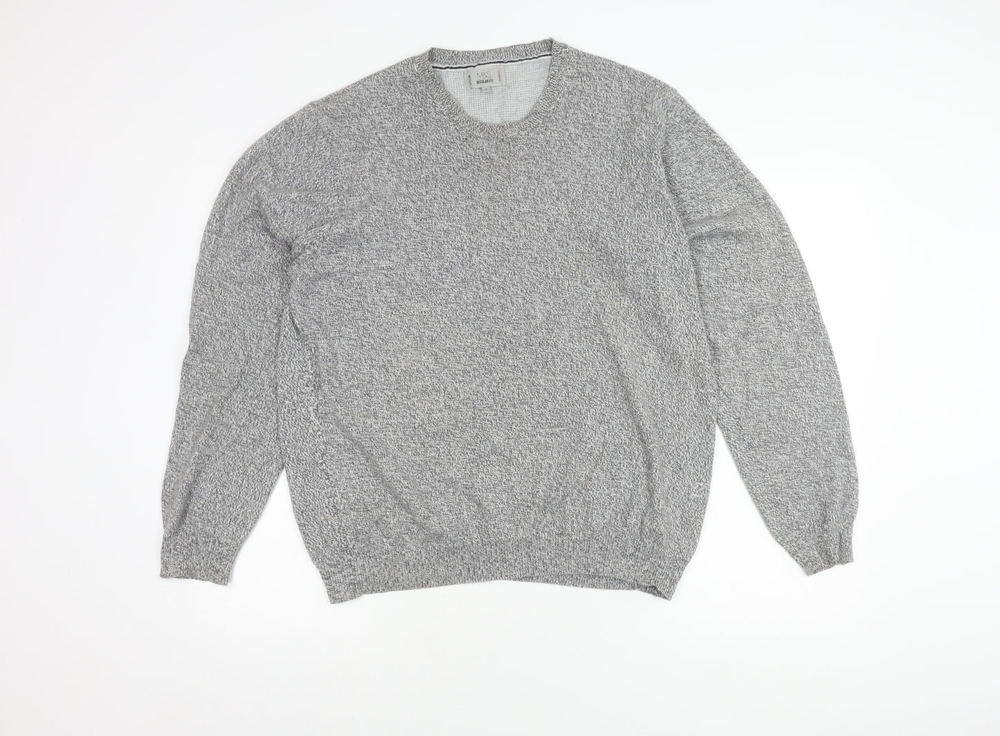 Marks and Spencer Men's Grey Pullover Jumper L