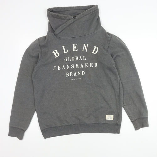 Blend Men's Grey Pullover Sweatshirt L