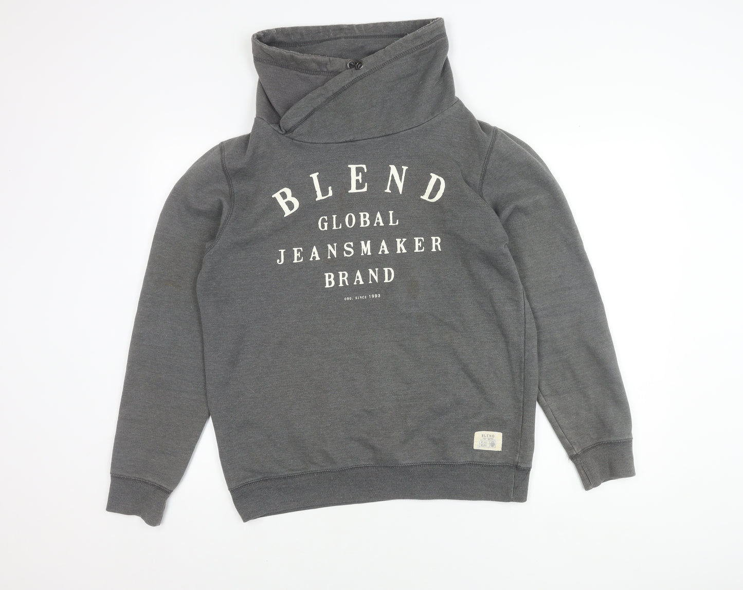 Blend Men's Grey Pullover Sweatshirt L