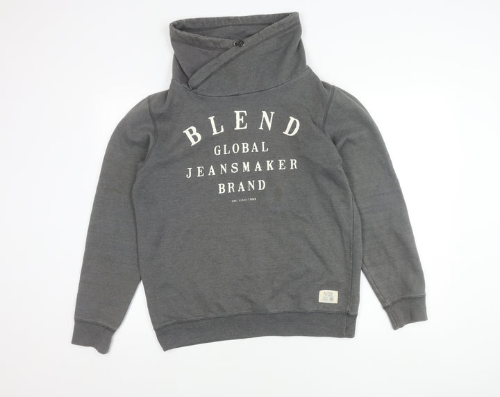 Blend Men's Grey Pullover Sweatshirt L