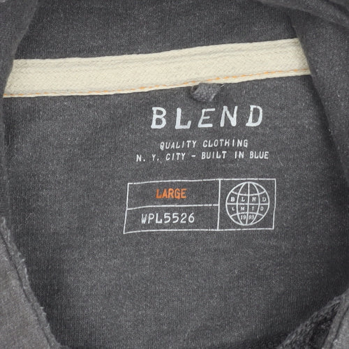 Blend Men's Grey Pullover Sweatshirt L
