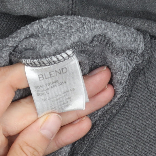 Blend Men's Grey Pullover Sweatshirt L