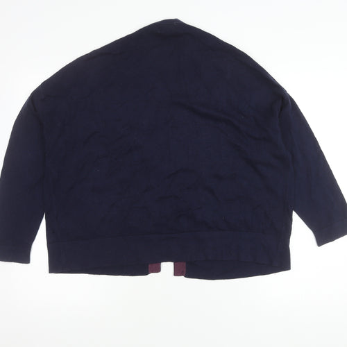 Next Women's Blue Long Sleeve Open Front Cardigan Size 12