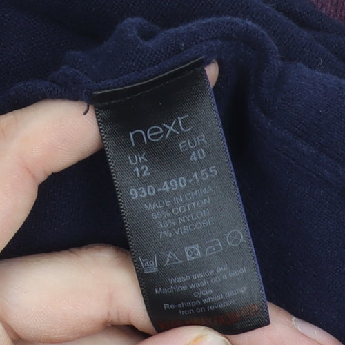 Next Women's Blue Long Sleeve Open Front Cardigan Size 12