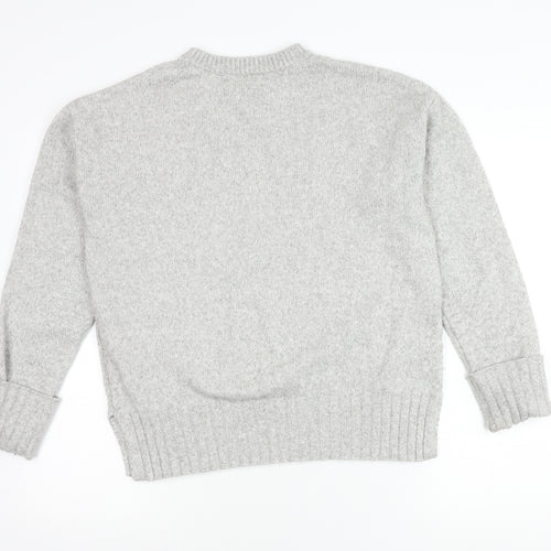 Marks and Spencer Women's Grey Cable-Knit Jumper M