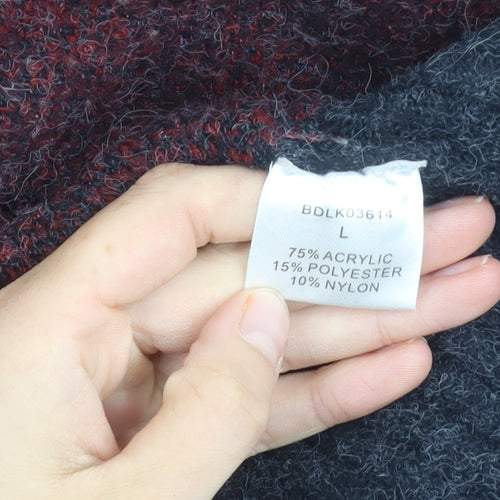Cerulean Women's Purple Open Front Cardigan L Knit