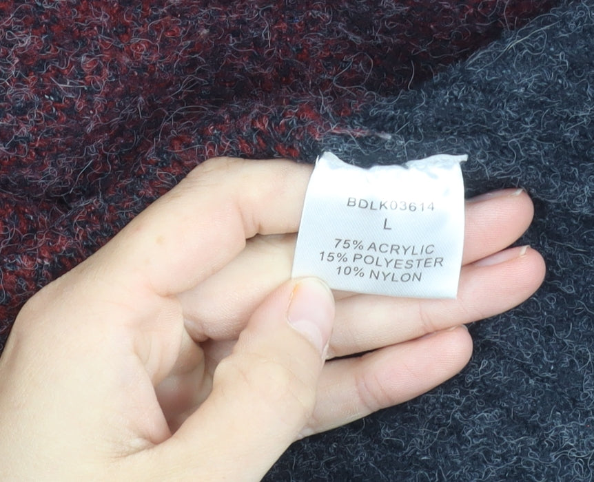 Cerulean Women's Purple Open Front Cardigan L Knit