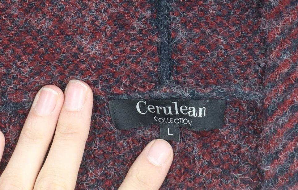 Cerulean Women's Purple Open Front Cardigan L Knit