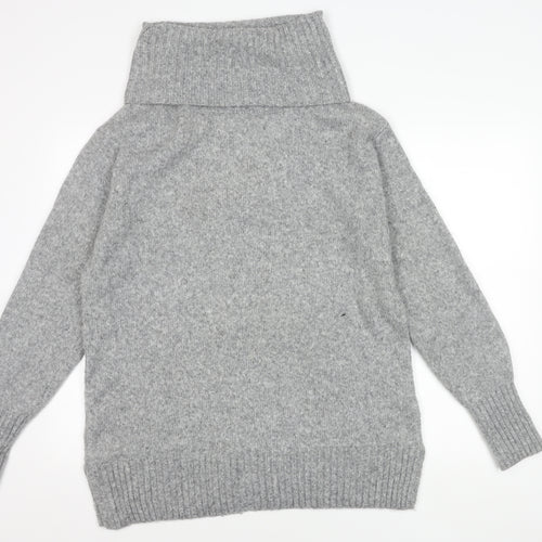 H&M Women's Grey Roll Neck Jumper, M, Winter Casual