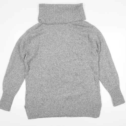 H&M Women's Grey Roll Neck Jumper, M, Winter Casual
