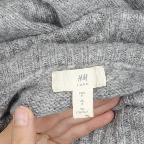 H&M Women's Grey Roll Neck Jumper, M, Winter Casual
