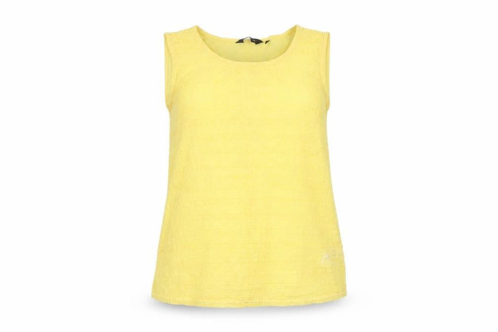 Front view of New Look Women Yellow Camisole Blouse, size 14