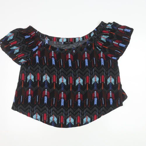 New Look Women's Multicoloured Geometric Top, Size 16