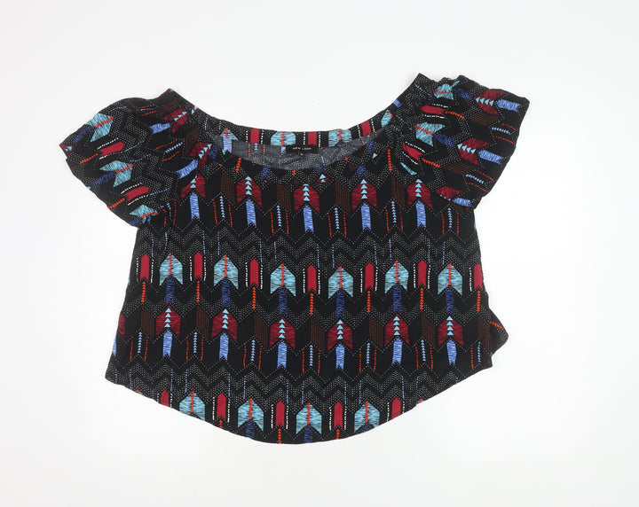 New Look Women's Multicoloured Geometric Top, Size 16