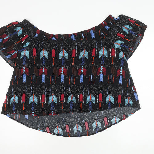 New Look Women's Multicoloured Geometric Top, Size 16