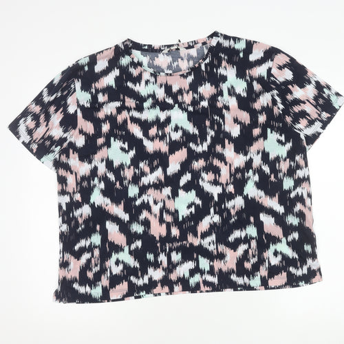 Marks and Spencer Women's Multicoloured T-Shirt Size 18