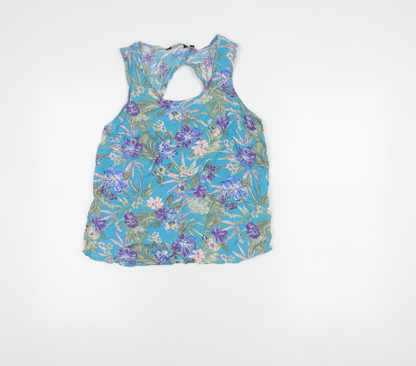 New Look Womens Floral Top Multicoloured Size 10
