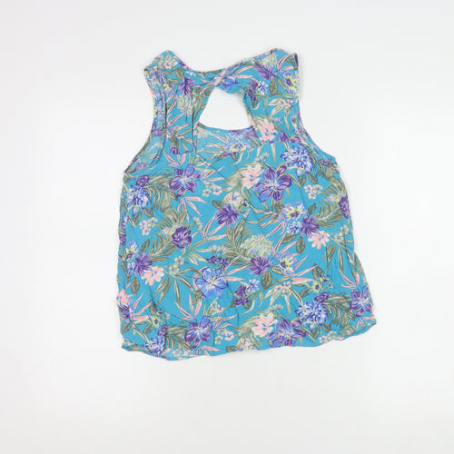 New Look Womens Floral Top Multicoloured Size 10